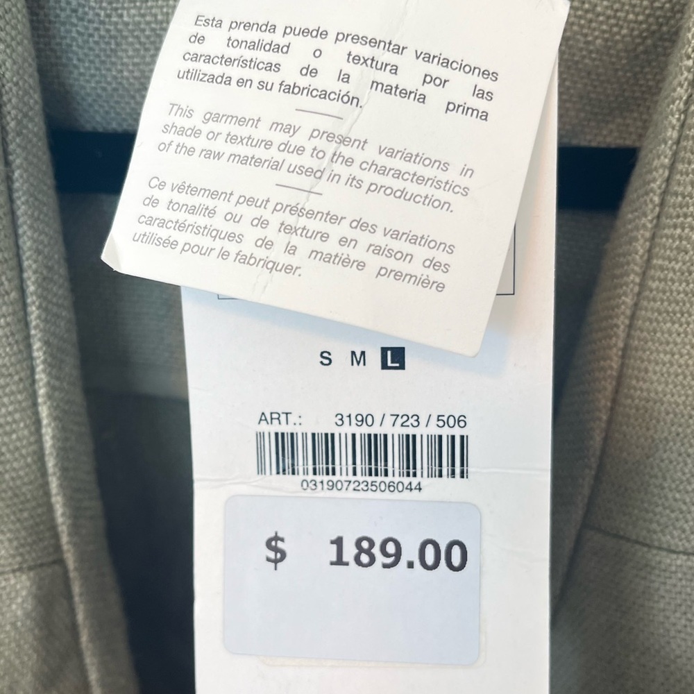 NEW Fall  🍁 ZARA  100%  LINEN LIGHT WEIGHT Coat size L 
🚨FINAL PRICE NO DISCOUNT - Picture 3 of 10